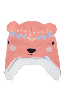 Розовая шапка с ушками Bear Roxy Kids