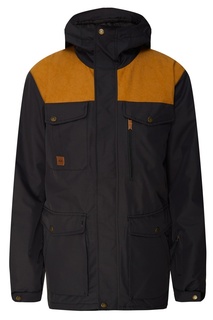 Горчично-черная куртка для сноуборда Raft Quiksilver
