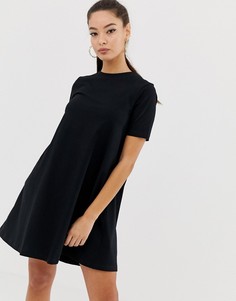 Платье-футболка мини ASOS DESIGN - Черный