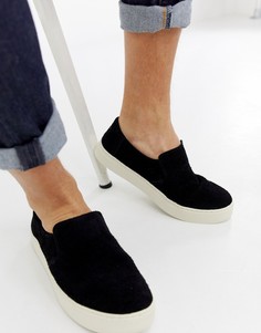 Черные замшевые кроссовки Toms - Черный