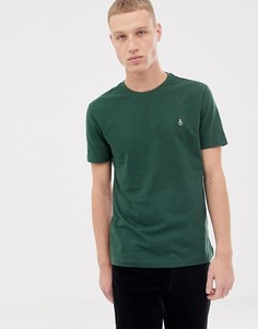 Темно-зеленая футболка с логотипом Original Penguin - Зеленый