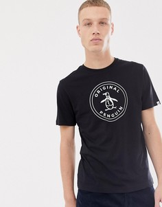 Черная футболка с логотипом Original Penguin - Черный