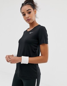 Черная футболка с короткими рукавами Nike Pro Training - Черный