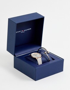 Часы и браслет в подарочном наборе Tommy Hilfiger - Черный