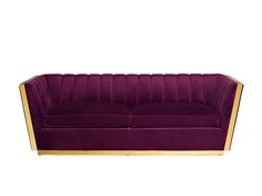 Диван трехместный велюровый Garda Decor