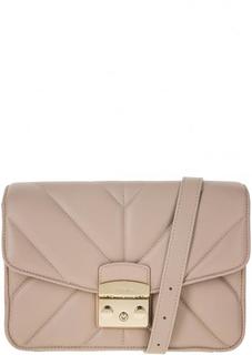 Кожаная сумка с откидным клапаном Metropolis Furla