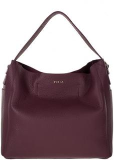 Сумка из зерненой кожи с широкой ручкой Capriccio Furla