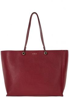Кожаная большая сумка с длинными ручками Eden Furla