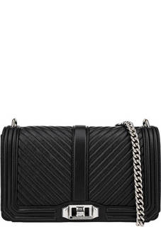 Стеганая кожаная сумка через плечо Rebecca Minkoff