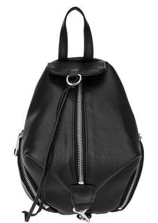 Кожаный городской рюкзак черного цвета Rebecca Minkoff