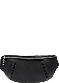 Кожаная поясная сумка с одним отделом Sergio Belotti