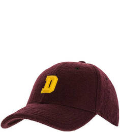 Бордовая бейсболка из шерсти Diesel