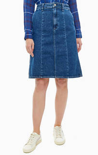 Расклешенная юбка из денима Lee