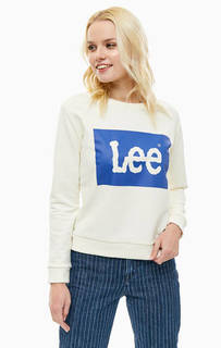 Хлопковый свитшот с логотипом бренда Lee