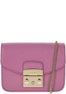 Маленькая кожаная сумка через плечо Metropolis Furla