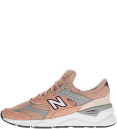Текстильные кроссовки кораллового цвета X-90 New Balance