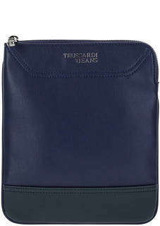 Маленькая синяя сумка через плечо Trussardi Jeans