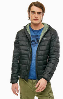 Демисезонная куртка черного цвета Pepe Jeans