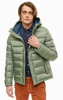 Куртка мятного цвета с капюшоном Pepe Jeans