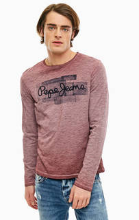 Хлопковая футболка с логотипом бренда Pepe Jeans