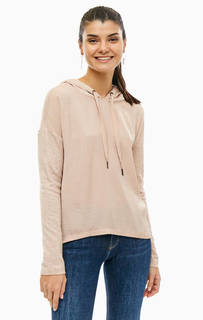 Джемпер кораллового цвета с тонкой вставкой Only