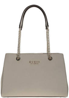 Бежевая сумка с двумя отделами Guess