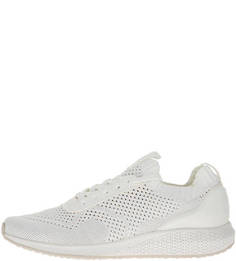 Текстильные летние кроссовки белого цвета Fashletics by Tamaris