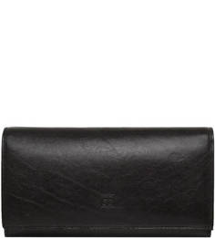 Черный кошелек из натуральной кожи Sergio Belotti