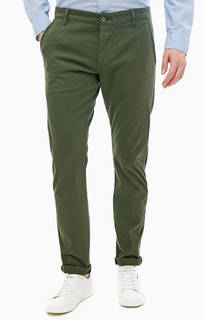 Брюки из хлопка цвета хаки Dockers
