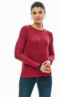 Бордовый джемпер с круглым вырезом Vero Moda