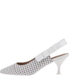 Двухцветные босоножки на каблуке Geox