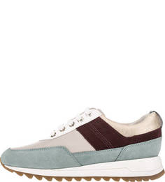 Разноцветные кроссовки на шнуровке Geox