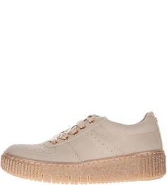 Кеды кораллового цвета на платформе Tamaris