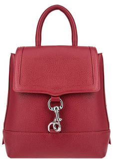 Красный кожаный рюкзак с откидным клапаном Rebecca Minkoff