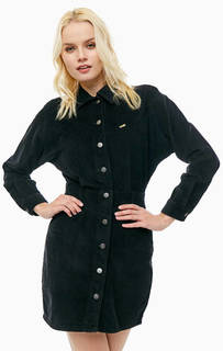 Приталенное вельветовое платье на болтах Wrangler