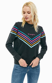 Хлопковый свитшот в шевронную полоску Wrangler