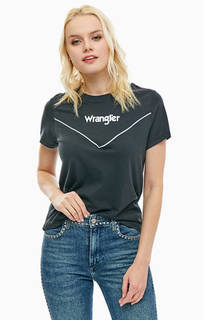 Хлопковая футболка с логотипом бренда Wrangler