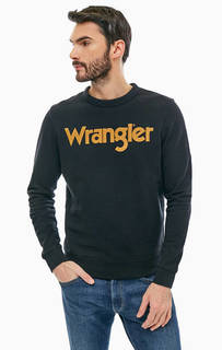 Хлопковый свитшот с логотипом бренда Wrangler