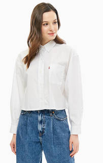 Укороченная хлопковая рубашка оверсайз Levis®