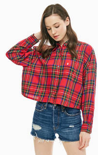 Укороченная хлопковая рубашка в клетку Levis®