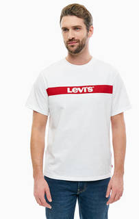 Хлопковая футболка с декоративной отделкой Levis®