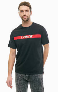 Хлопковая футболка с декоративной отделкой Levis®