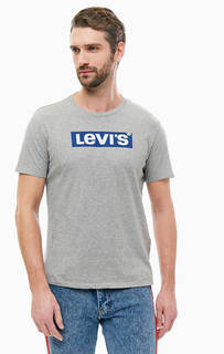 Серая футболка с логотипом бренда Levis®