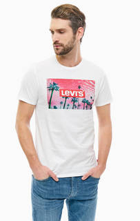 Хлопковая футболка с ярким принтом Levis®