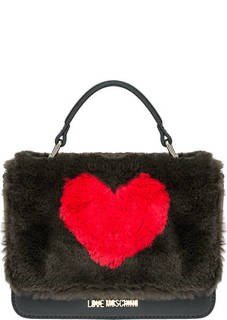 Маленькая сумка с откидным клапаном Love Moschino