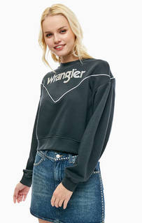 Укороченный свитшот с блестящим принтом Wrangler