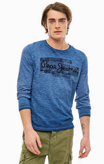 Хлопковая футболка с логотипом бренда Pepe Jeans