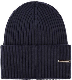 Шапка мелкой вязки с отворотом Trussardi Jeans