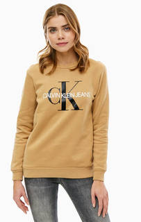 Хлопковый свитшот оверсайз Calvin Klein Jeans