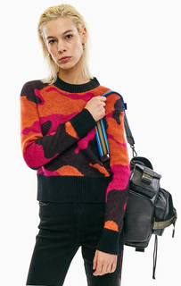 Разноцветный джемпер с камуфляжным принтом Diesel